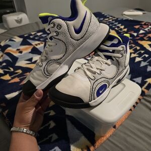 Nike Mens Fly By Mid-2 Basketball Shoes White Bold CU3503-103 Size 8.5